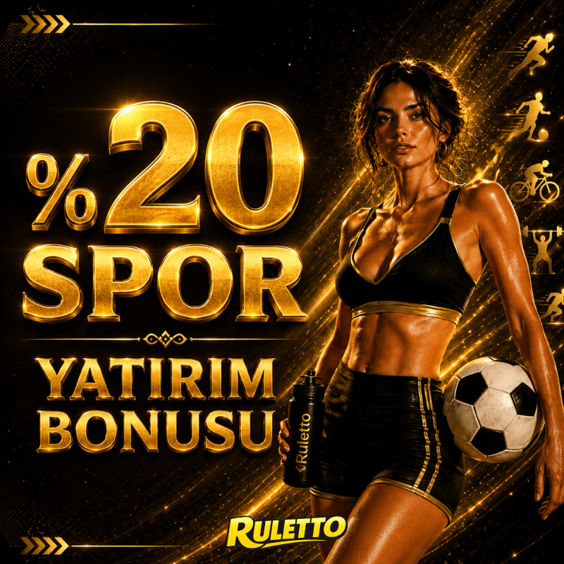 Ruletto yüzde 20 spor yatırım bonusu görseli